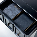 Черная тумба с выдвижным ящиком Monica варинант исполнения - 4 | Loft Concept в Липецке