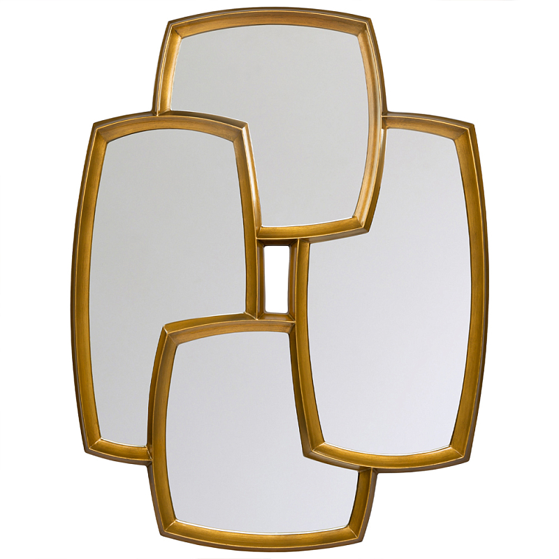 Зеркало из 4-х зеркальных полотен Mirror Decorations Золотой Зеркало из 4-х зеркальных полотен Mirror Decorations Золотой в Липецке | Loft Concept