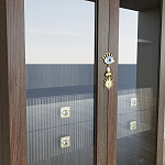 Дизайнерский шкаф витрина Elsa Dreams Walnut с 4-мя ящиками варинант исполнения - 5 | Loft Concept в Липецке