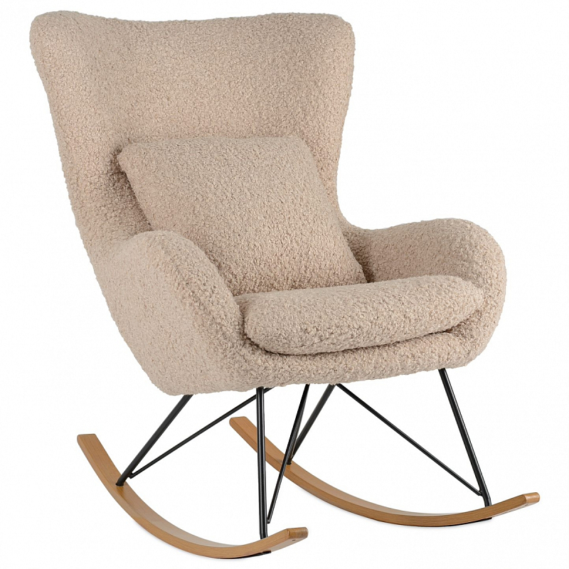Rocking chair DORIA Кресло-Качалка бежевый Верблюжий Rocking chair DORIA Кресло-Качалка бежевый Верблюжий в Липецке | Loft Concept