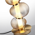 Настольная лампа с 3-мя рифлеными стеклянными шарами Marcelh Light варинант исполнения - 4 | Loft Concept в Липецке