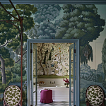 Обои ручная роспись Malmaison Special Colourway on Auguste scenic paper варинант исполнения - 2 | Loft Concept в Липецке