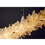 Люстра линейная светодиодная из необработанных кристаллов Mountain Comet варинант исполнения - 1 | Loft Concept в Липецке