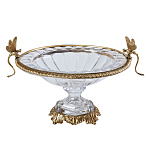 Чаша из прозрачного стекла с рельефным ободком и фигурками стрекоз Eden Garden варинант исполнения - 1 | Loft Concept в Липецке