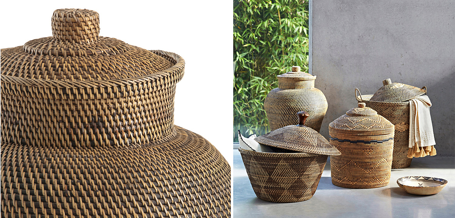 Ваза с крышкой Wicker Vase Ваза с крышкой Wicker Vase - Loft-Concept в Липецке