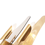 Бра с двумя плафонами дымчатого и янтарного цвета Vertical Glass варинант исполнения - 1 | Loft Concept в Липецке