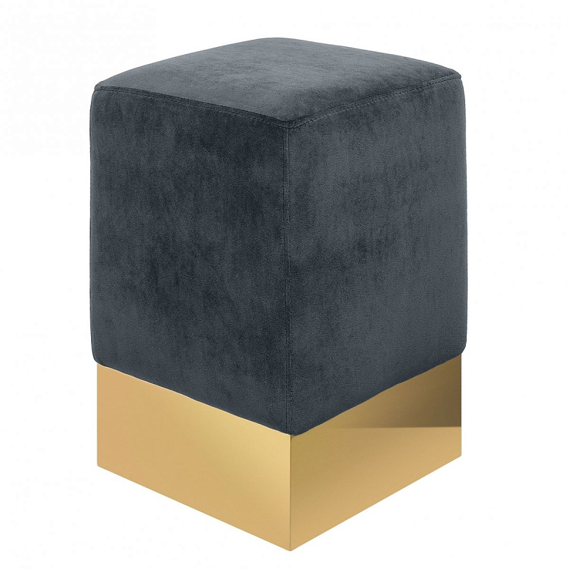 STELLA STOOL Серый пуф Золотой Серый STELLA STOOL Серый пуф Золотой Серый в Липецке | Loft Concept