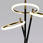 Торшер с 3-мя круглыми светодиодными лампами на черной триноге Underlining варинант исполнения - 3 | Loft Concept в Липецке