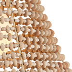 Подвесной светильник в форме колокола из деревянных бусин Wooden Beads варинант исполнения - 2 | Loft Concept в Липецке