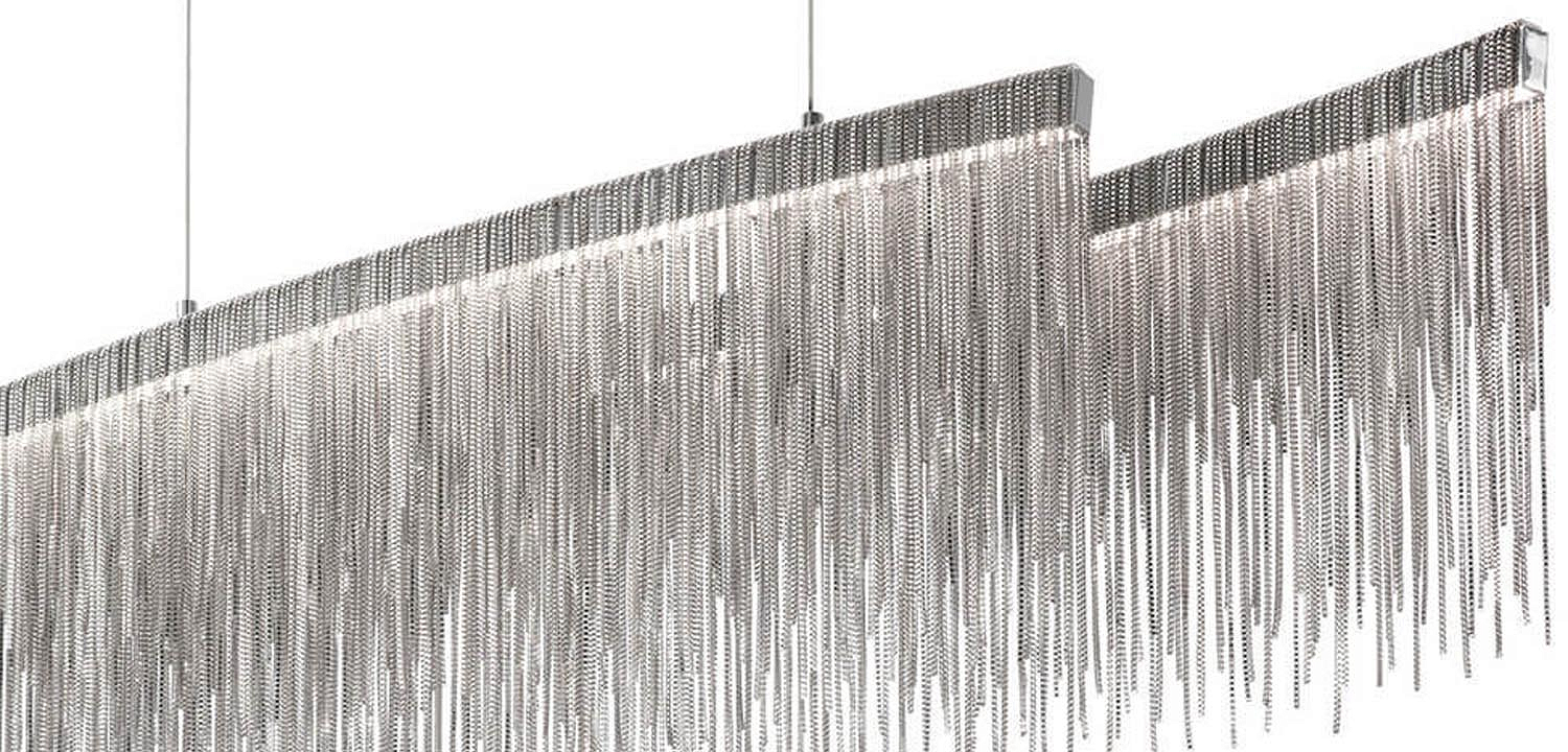 Люстра Atlantis Chain Chandelier Line Chrome Люстра Atlantis Chain Chandelier Line Chrome - Loft-Concept в Липецке