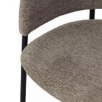 Стул полукруглый с каркасом из металла и мягким сиденьем и спинкой Soft Chenille варинант исполнения - 2 | Loft Concept в Липецке