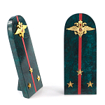 Сувенир Погон МВД из натурального камня змеевик Souvenir Epaulets варинант исполнения - 3 | Loft Concept в Липецке