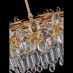 Люстра круглая с декоративными элементами в виде крупных хрустальных цветов Palace Gardens варинант исполнения - 4 | Loft Concept в Липецке