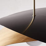 Люстра круглая с 2-мя металлическими абажурами Andromeda варинант исполнения - 4 | Loft Concept в Липецке