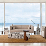 Приставной столик из массива дерева Walnut варинант исполнения - 8 | Loft Concept в Липецке