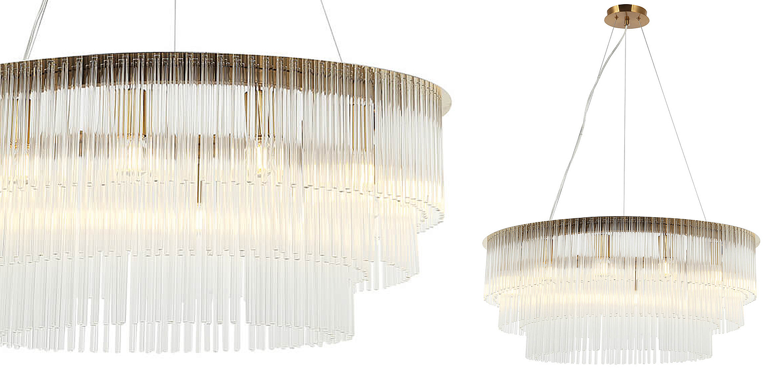 Люстра Harrison Chandelier gold 12 lamp Люстра Harrison Chandelier gold 12 lamp - Loft-Concept в Липецке