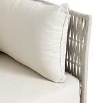 Диван садовый с плетеными ремешками и спинкой  Kleo варинант исполнения - 3 | Loft Concept в Липецке