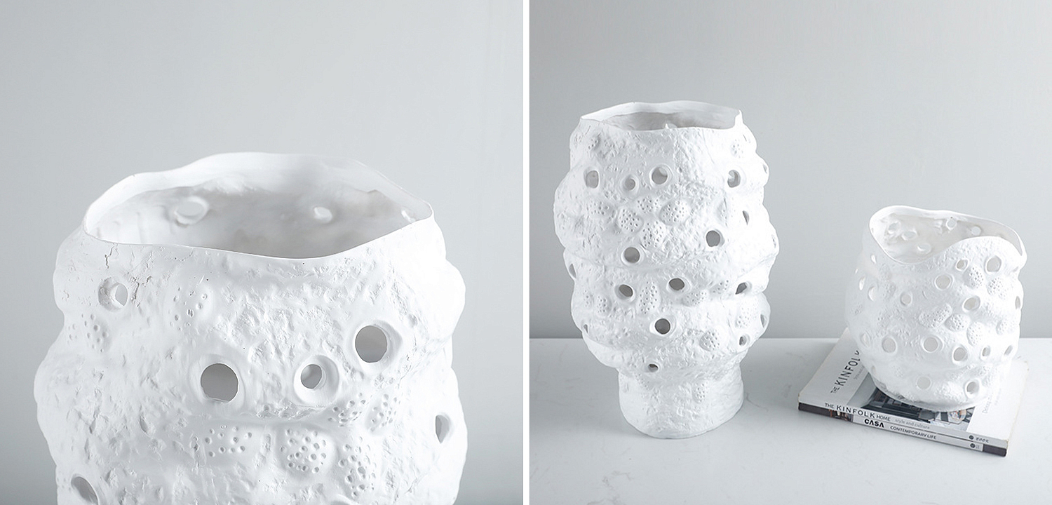 Ваза белая Rie White Vase S Ваза белая Rie White Vase S - Loft-Concept в Липецке