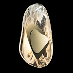 Бра овальное из стекла с золотым элементом Flow Texture  варинант исполнения - 3 | Loft Concept в Липецке