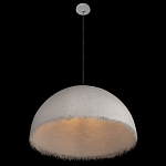 Подвесной светильник в форме купола белого цвета с ажурной бахромой Tactile Line варинант исполнения - 5 | Loft Concept в Липецке