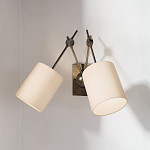 Бра с двумя тканевыми абажурами в форме цилиндра Prerequisites варинант исполнения - 3 | Loft Concept в Липецке