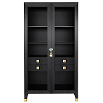 Дизайнерский шкаф витрина Elsa Dreams Black с 4-мя ящиками варинант исполнения - 1 | Loft Concept в Липецке