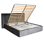 Кровать двуспальная серая с подъемным механизмом  Selecting the Best варинант исполнения - 2 | Loft Concept в Липецке