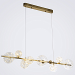 Дизайнерская линейная люстра с гирляндой внутри стеклянных плафонов Iona Garland Chandelier варинант исполнения - 2 | Loft Concept в Липецке