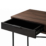 Стол рабочий в стиле лофт с ящиком и нишей для хранения Urban Style Space 2 варинант исполнения - 4 | Loft Concept в Липецке