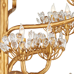 Люстра золотая в виде растения Golden Flower Glade варинант исполнения - 1 | Loft Concept в Липецке