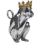 Статуэтка обезьяна в короне серебряная Golden Monkey варинант исполнения - 4 | Loft Concept в Липецке