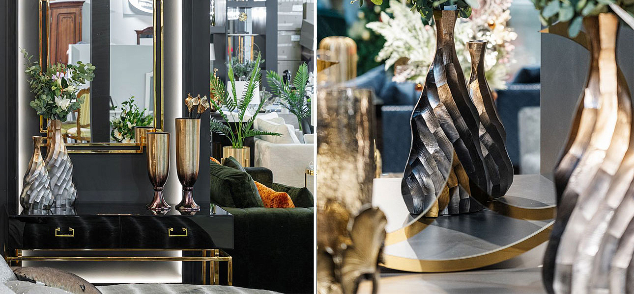 Ваза Top black and gold Ваза Top black and gold - Loft-Concept в Липецке