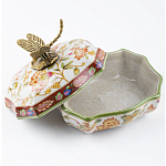 Фарфоровая шкатулка с бронзовой стрекозой Eden Garden варинант исполнения - 4 | Loft Concept в Липецке