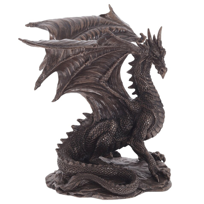 Декоративная статуэтка Дракон Dragon Brown Statuette Коричневый Декоративная статуэтка Дракон Dragon Brown Statuette Коричневый в Липецке | Loft Concept