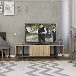 ТВ-тумба с откидной дверцей и 4-мя полками ZITANO TV STAND OAK варинант исполнения - 1 | Loft Concept в Липецке