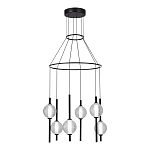 Люстра светодиодная с 6-ю сферическими стеклянными плафонами Splatter варинант исполнения - 1 | Loft Concept в Липецке