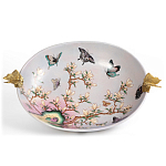 Белое фарфоровое блюдо с изображением бабочек Eden Garden варинант исполнения - 2 | Loft Concept в Липецке