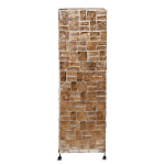 Торшер из перламутра на металлическом каркасе Indonesian Tower 2 варинант исполнения - 1 | Loft Concept в Липецке