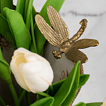 Декоративная ваза из фарфора с бронзовыми вставками Eden Garden варинант исполнения - 5 | Loft Concept в Липецке