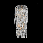 Бра с каскадом из прозрачного хрусталя и корпусом из металла цвета хром Constant Sparks варинант исполнения - 3 | Loft Concept в Липецке