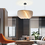 Подвесной светильник с белыми изящными декоративными лепестками Volumetric Petal Lamp варинант исполнения - 5 | Loft Concept в Липецке