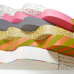 Дизайнерский модульный диван волнистой формы с цветным принтом Poltronova Superonda Sofa варинант исполнения - 43 | Loft Concept в Липецке