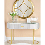 Консоль овальная на золотистых фигруных ножках Wall Console варинант исполнения - 4 | Loft Concept в Липецке