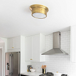 Потолочный светильник круглый цвета состаренная латунь Modern Simple Ceiling Light варинант исполнения - 3 | Loft Concept в Липецке