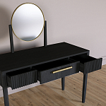 Туалетный Стол с зеркалом Primo Черный дуб варинант исполнения - 7 | Loft Concept в Липецке