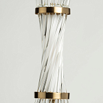 Подвесной светильник с цилиндром из прозрачных стеклянных трубок Nembus варинант исполнения - 7 | Loft Concept в Липецке