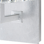 Бра серебряное с фактурным прозрачным абажуром Optical Crystal варинант исполнения - 2 | Loft Concept в Липецке