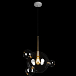 Подвесной светильник со стеклянными плафоном в виде шара и золотыми деталями & Coombes варинант исполнения - 2 | Loft Concept в Липецке