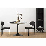 Стул мягкий Alfie Chair черный варинант исполнения - 6 | Loft Concept в Липецке