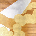 Обои ручная роспись в стиле Арт-деко Namban Colourway SC-290 on Deep Rich Gold gilded paper варинант исполнения - 1 | Loft Concept в Липецке